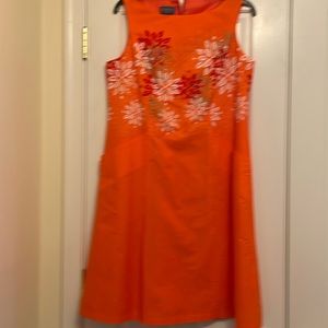Pendleton, bright orange, sundress size 12Pwith pockets